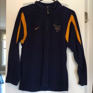Navy and Gold fleece WVU pullover
